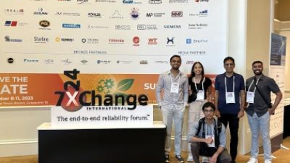 Group photo of ECE students at 7x24 Conference
