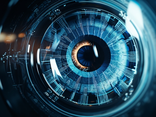 Eye close-up computer vision