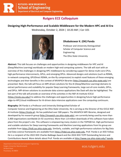 Dr. DK Panda colloquium