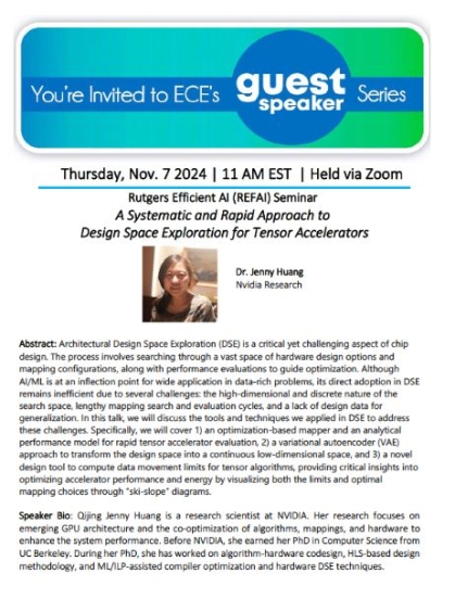 REFAI Seminar Jenny Huang, NVidia Research