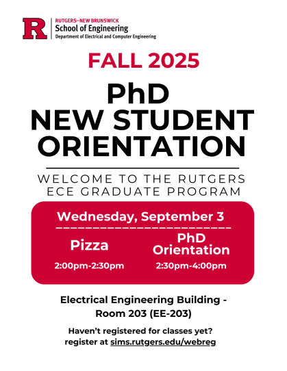 New ECE PhD Student Orientation 2025